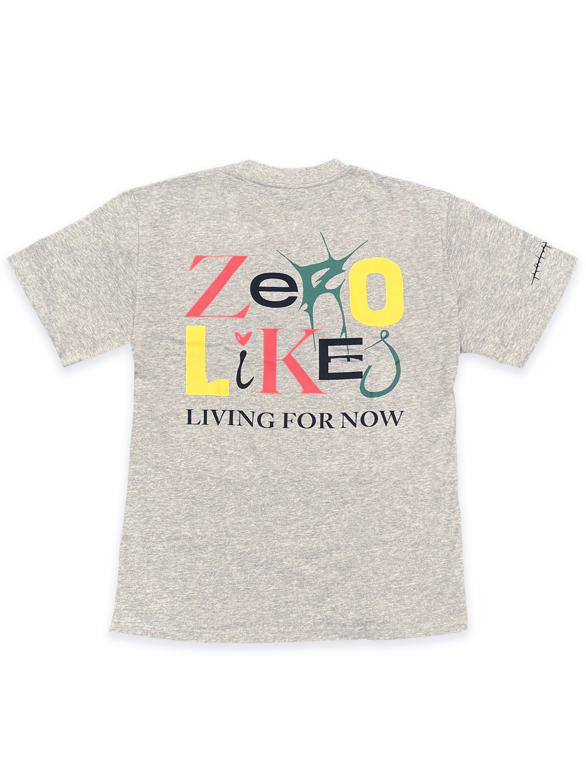 Zero Likes - Premium Apparel - Grey Font Mix Heavy Tee