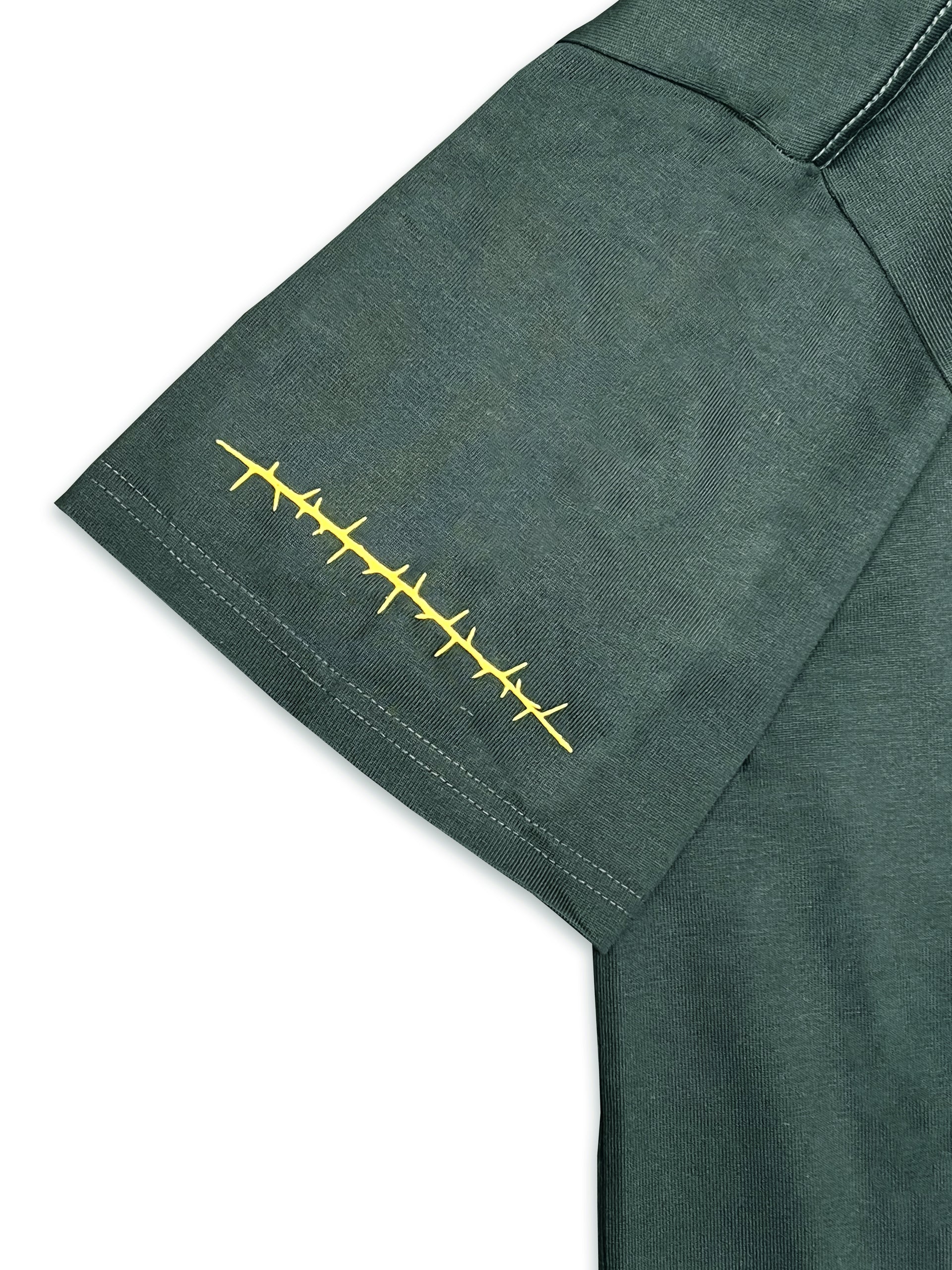 Zero Likes - Premium Apparel - Green / Yellow Heavyweight Premium Tee