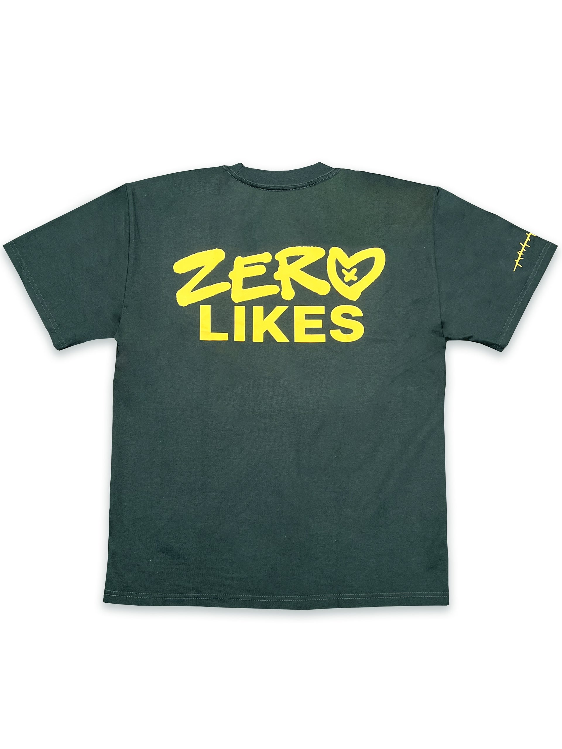 Zero Likes - Premium Apparel - Green / Yellow Heavyweight Premium Tee