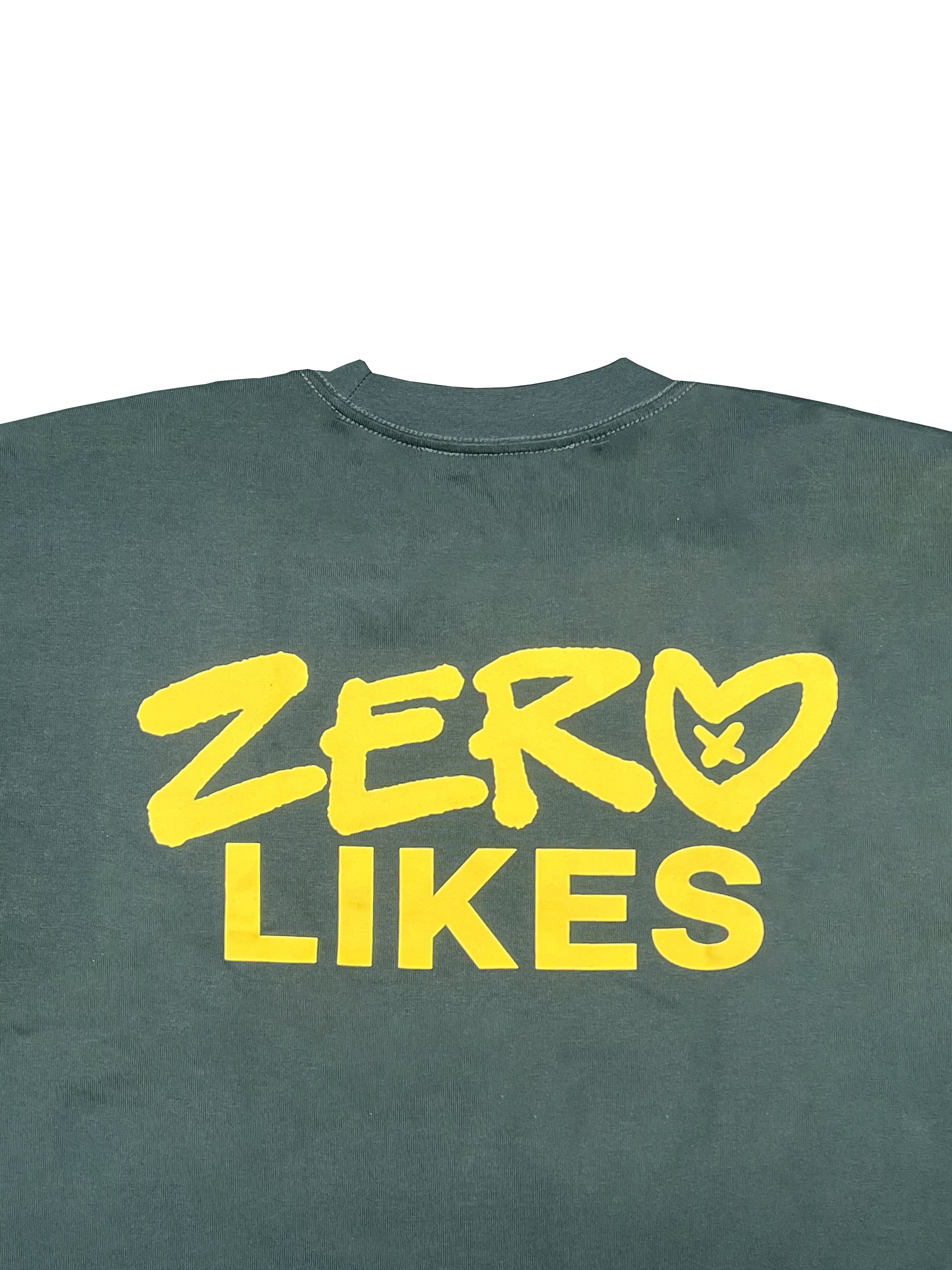 Zero Likes - Premium Apparel - Green / Yellow Heavyweight Premium Tee