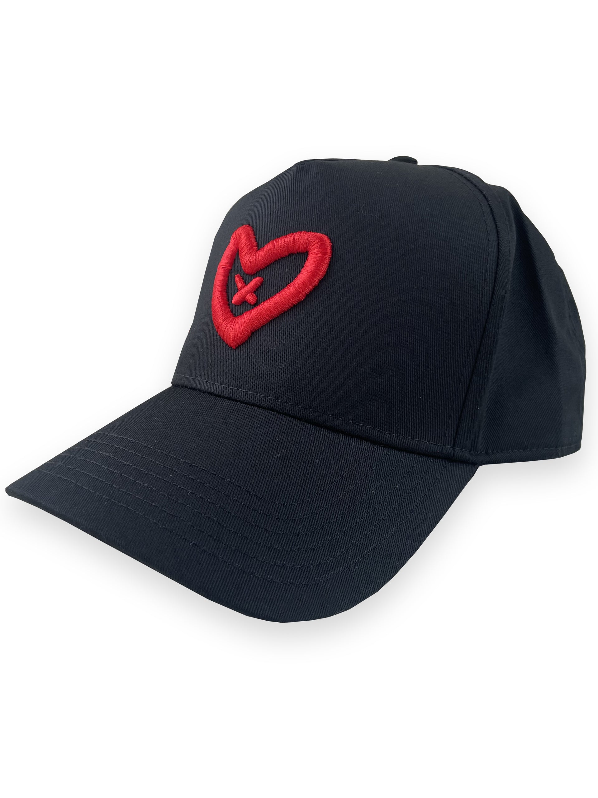 Zero Likes - Premium Apparel - Black / Red 5 Panel Cap